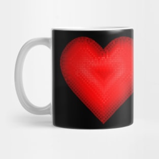 Red Pixel Heart Mug